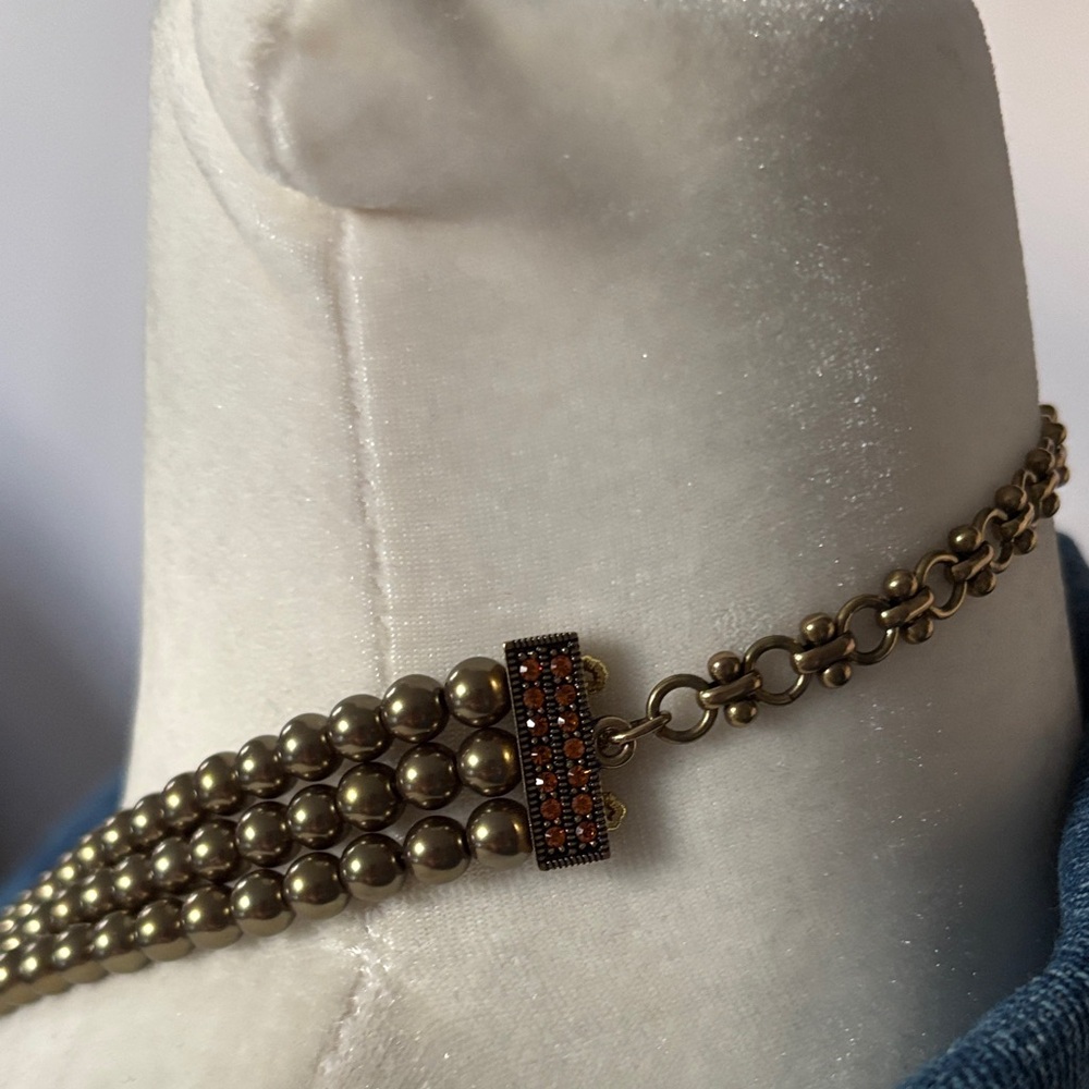 Vintage Heidi Daus Oak Leaf & Acorns Necklace - Picture 8 of 10